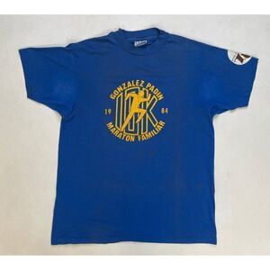 VINTAGE Royal Crown Cola Marathon Run 1984 Men T-shirt Medium 80s Single Stitch